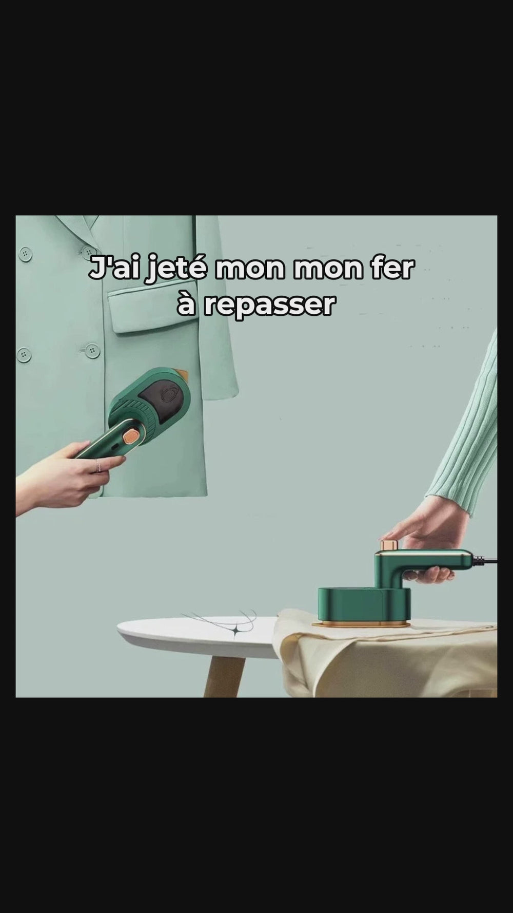 Défroisseur Vapeur Portable Vindora — Repassage 30 sec Sans Table